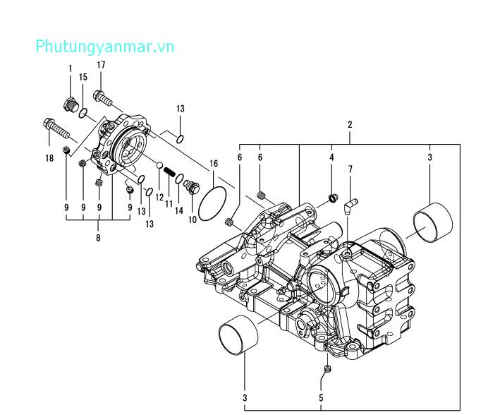 Giá đỡ xilanh thủy lực 